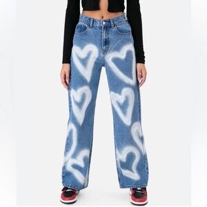 Adika Heart Jeans in size Small